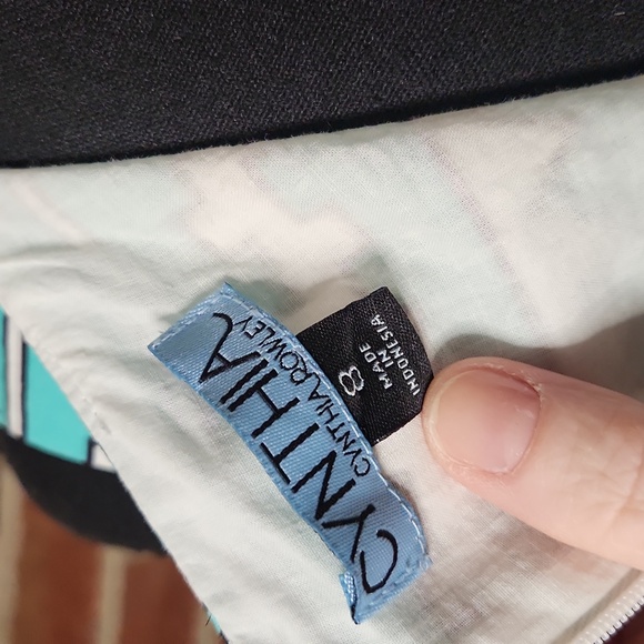 Cynthia Rowley blue fit and flare dress, size 8 - Picture 7 of 7